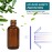 YUNFOOK 4 oz Amber Glass Spray Bottles for Essential Oils, Small Empty Fine Mist Spray Bottle,4 Pack with Funnel Dropper
