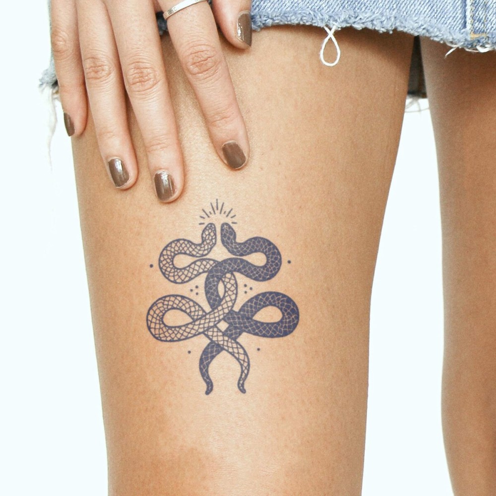 Inkbox Temporary Tattoos, Semi-Permanent Tattoo, One Premium Easy Long Lasting, Water-Resistant Temp Tattoo with For Now Ink - Lasts 1-2 Weeks (Slithers)