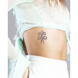 Inkbox Temporary Tattoos, Semi-Permanent Tattoo, One Premium Easy Long Lasting, Water-Resistant Temp Tattoo with For Now Ink - Lasts 1-2 Weeks (Slithers)