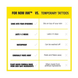 Inkbox Temporary Tattoos, Semi-Permanent Tattoo, One Premium Easy Long Lasting, Water-Resistant Temp Tattoo with For Now Ink - Lasts 1-2 Weeks (Slithers)