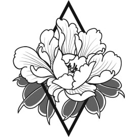 Inkbox Temporary Tattoos, Semi-Permanent Tattoo, One Premium Easy Long Lasting, Water-Resistant Temp Tattoo with For Now Ink - Lasts 1-2 Weeks, Flower Tattoo, 3 x 3 in, Unik