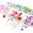Heart Nail Art Glitter Sequins Heart Valentines Nail Art Sticker Decals Laser Love Heart Glitter Flakes for Manicure Make Up DIY Nail Decoration