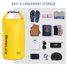 IDRYBAG Dry Bag for Kayaking Waterproof 2L/5L/10L/15L/20L, Small Dry Sack Waterproof Bag for Boating IDRYBAG Dry Bag for Kayaking Waterproof 2L/5L/10L/15L/20L, Small Dry Sack Waterproof Bag for Boating