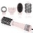 IG INGLAM 4 in 1 Blowout Hair Dryer Brush Set - Negative Ion Detachable Hair Dryer, Volumizer Styler with 2 Brush Heads, Pink