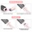 IG INGLAM 4 in 1 Blowout Hair Dryer Brush Set - Negative Ion Detachable Hair Dryer, Volumizer Styler with 2 Brush Heads, Pink