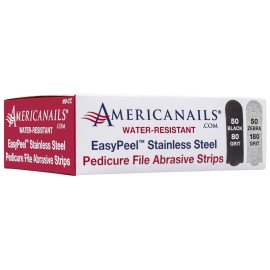Americanails EasyPeel Pedicure Abrasive Strips for Foot File - Professional Foot Care Pedicure - Hard Cracked Skin, Corns, Callus, Dead Skin Remover for Smooth Feet - Foot Scrub Care Tool (100 Pack) Americanails EasyPeel Pedicure Abrasive Strips for Foot File - Professional Foot Care Pedicure - Hard Cracked Skin, Corns, Callus, Dead Skin Remover for Smooth Feet - Foot Scrub Care Tool (100 Pack)