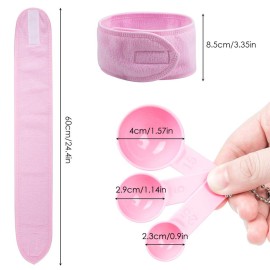 DIY Facemask Mixing Tool Set,YuCool DIY Mask Mixing Bowl Set Silicone Bowls for Facials-Pink