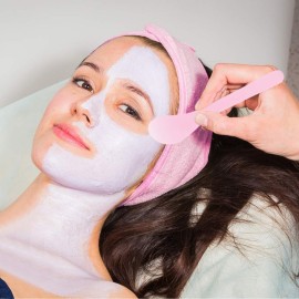 DIY Facemask Mixing Tool Set,YuCool DIY Mask Mixing Bowl Set Silicone Bowls for Facials-Pink