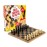 Regal Games - Reversible Wooden Board for Chess, Checkers & Tic-Tac-Toe - 24 Interlocking Wooden Checkers and 32 Standard Chess Pieces - for Age 8 to Adult for Family Fun