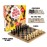 Regal Games - Reversible Wooden Board for Chess, Checkers & Tic-Tac-Toe - 24 Interlocking Wooden Checkers and 32 Standard Chess Pieces - for Age 8 to Adult for Family Fun