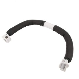 Baby Stroller Handle Curved Design Adjustable Bumper Bar for Baby for Dolls for Toddlers(Black)