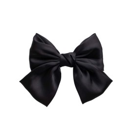 Hair Bows and Barettes Accessories - Bowknot French Clips for Women and Girls in Black