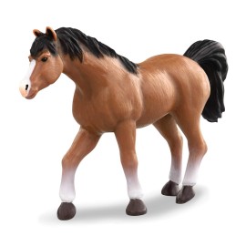 Terra by Battat - 6pcs Realistic Horse Figurines Set - 6-Inch Plastic Animal Toys with Arabian, Clydesdale, Paint Horses - Educational Farm Toys for Kids Ages 3+ - Party Favors & Gifts