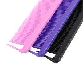 3Pcs Rat Tail Combs,Barber Styling Combs for Women,Anti Static Heat Resistant Hairdressing Comb (Black) 3Pcs Rat Tail Combs,Barber Styling Combs for Women,Anti Static Heat Resistant Hairdressing Comb (Black)