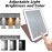EX ELECTRONIX EXPRESS LED Lighted Travel Makeup Mirror, Rechargeable Illuminated Portable Mirror with 3 Light Colors, Perfect for Travel, Makeup and Beauty Needs (Rose Gold)