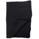 Baby Black Blank Receiving Blanket, 100% Cotton Fabric for 1-Pack Black (30 x 40 Inches / 100% Cotton Interlock)