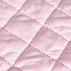 FLXXIE Machine Washable Microfiber Down Alternative Toddler Comforter, Super Soft and Lightweight Kids Crib Quilted Blanket for Stroller, Travel, 39x47 Inches, Pink