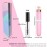 ANZKA 50 Pcs Lip Gloss Packaging 4.72x0.78x0.78 inch Empty Mascara Wand Tube Boxes Light Pink Blue Long Lipgloss Case Lip Glaze Balm Organizer Foldable Sample Wrapping DIY Make-up Storage