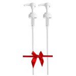 Universal Gallon Pump Dispenser 128 fl oz | Shampoo, Conditioner | Use on Liquids, Gels, Lotions | 4cc Output | by Geti Beauty ST | 2-Pack
