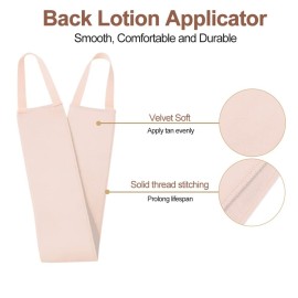 Lotion Applicator for Back, Self Back Tanning Applicator Back Lotion Applicators Tanning Back Applicator Double Side Used Soft Smooth Even for Lotions Mousses Creams