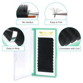 Easy Fan Volume Lashes D-0.03-9-16 Volume Lash Extensions Flowering Lash Extensions .03 .05 .07 .10 Rapid Blooming Eyelash Extensions C D curl Rapid Blooming Lashes(D-0.03,9-16mix)