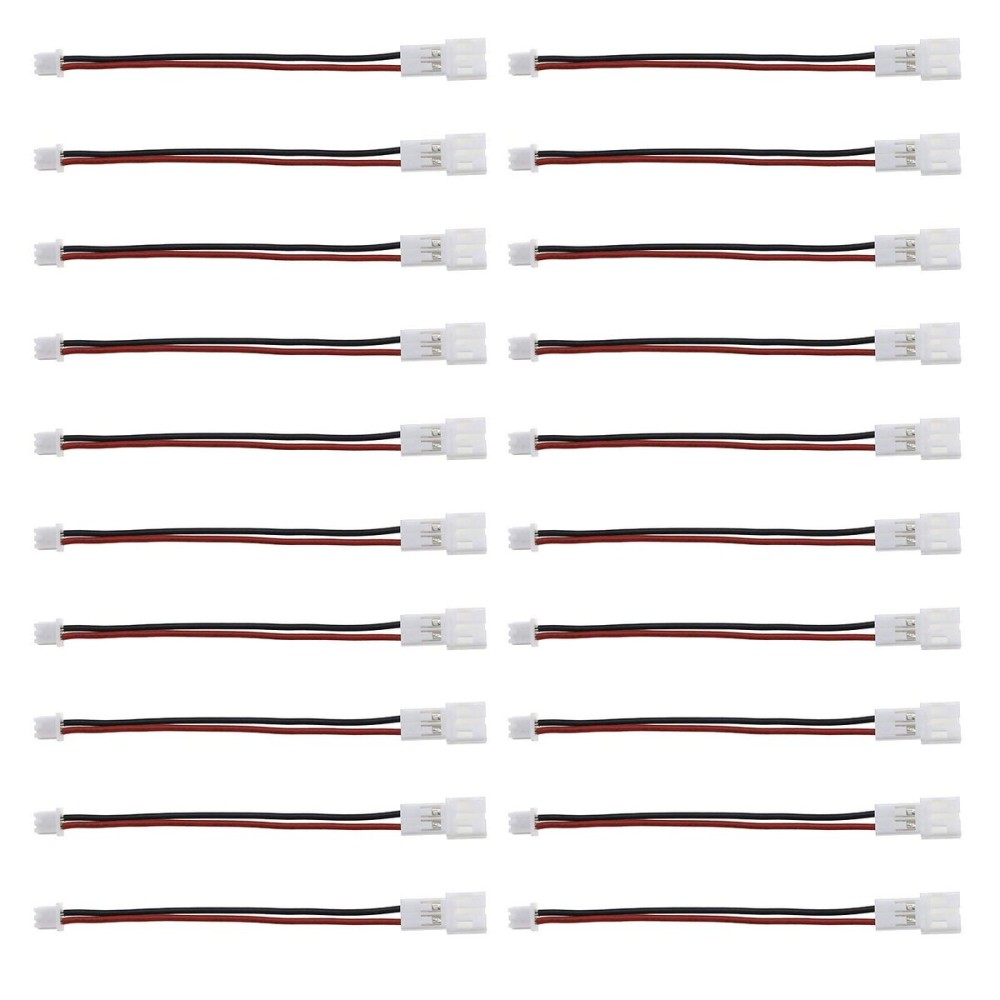 Create idea 20Pcs 2 PIN Battery Connector Plug, Micro JST 1.25 Female to JST-PH 2.0 Male for RC Battery Charger Board