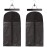 2 Pack Hair Extension Storage Bag Hair Extension Hanger Strong Holder Dust-Proof Portable Suit with Transparent Zip Up Closure- Lightweight, Waterproof and Portable (Black)