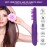 Electric Massage Comb with Detangling Brush - Dual Use Wet/Dry Negative Ion Tamer for Long Hair, with Brush Cover and Scalp Massager
