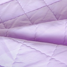 BEDSUM 100% Brushed Microfiber Down Alternative Toddler Comforter, Ultra Soft Lightweight and Warm Breathable Crib Quilted Blanket for Nursery Stroller Bed, 39x47 Inches, Light Purple