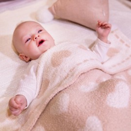 Kid Nation Super Soft Baby Blanket with Heart Light Pink 30 x 40 inch