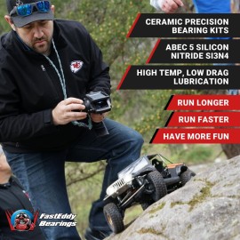 FastEddy Bearings Compatible with Tamiya F104 PRO II Ceramic Sealed Bearing Kit