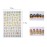 EBANKU Nail Letter Stickers, Nail Stickers for Nail Art 10 Sheets 5colors Self-Adhesive Old English Nail Sticker 3D Words Alphabet Nail Decals for DIY Women Nail Decoration