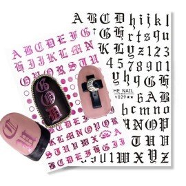 EBANKU Nail Letter Stickers, Nail Stickers for Nail Art 10 Sheets 5colors Self-Adhesive Old English Nail Sticker 3D Words Alphabet Nail Decals for DIY Women Nail Decoration EBANKU Nail Letter Stickers, Nail Stickers for Nail Art 10 Sheets 5colors Self-Adhesive Old English Nail Sticker 3D Words Alphabet Nail Decals for DIY Women Nail Decoration