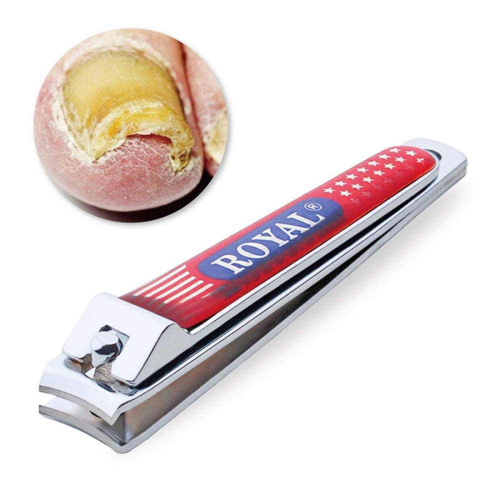 [Made in Korea] ROYAL Wide Jaw Toenail Clipper for Thick Toenails or Tough Fingernails, Large Toenail Clippers for Men, Seniors, Adults EM-3