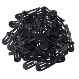 WILLBOND 50 Pcs Snap Clips for Hair 3.5 Inch Large Metal No Slip Hair Barrettes Long Side Clips for Women Accessories, Black(Black) WILLBOND 50 Pcs Snap Clips for Hair 3.5 Inch Large Metal No Slip Hair Barrettes Long Side Clips for Women Accessories, Black(Black)