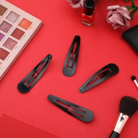 WILLBOND 50 Pcs Snap Clips for Hair 3.5 Inch Large Metal No Slip Hair Barrettes Long Side Clips for Women Accessories, Black(Black) WILLBOND 50 Pcs Snap Clips for Hair 3.5 Inch Large Metal No Slip Hair Barrettes Long Side Clips for Women Accessories, Black(Black)