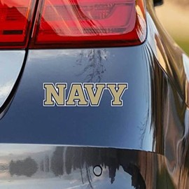 Nudge Nudge Printing US Naval Academy Block Navy Logo Car Decal Bumper Sticker