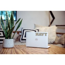 Nudge Nudge Printing US Naval Academy Block Navy Logo Car Decal Bumper Sticker