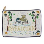 Catstudio Astrology Zipper Pouch, Capricorn Zodiac Sign, Celebrate December & January Birthdays with Travel Toiletry Bag, Ideal Gift for Capricorns, Makeup Bag, Dog Treat Pouch, or Travel Purse
