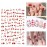 2Sheets Cherry Peach Fruit Cute Type Nails Art Manicuring 3D Cherry Fruits Nail Decals Decorations 3D Cute Type Nail Sticker for Nails Tips Beauty DIY Design (cherry nail stickers)