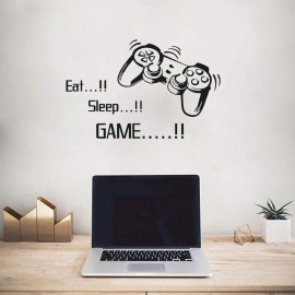 SITAKE Game Room Decor, EAT Sleep Game Repeat Boys Room Decorations for Bedroom, Kids Wall Decor and Wall Stickers for Playroom, 22.0  22.0 Inch (Style 1)