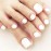 RODAKY Press On Toe Nails for Women White Fake Toenail Glossy Solid Color Fashion False Toenail Full Cover Acrylic Foot Nails Design Toenail Tips 24PCS