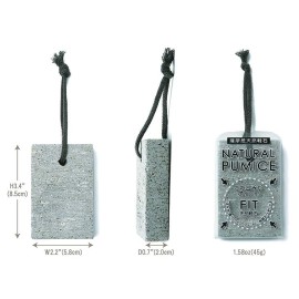 Pumice Stone, Natural [Made in Japan] Ergonomic Shape, Extra Fine Texture, Hard & Cracked Skin Callus Remover for Men, Women, Kids and Gifts. (Coarse for Heel)