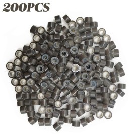 TIHOOD Hair Extension Kit Pliers Pulling Hook Bead Device Tool Kits and 200PCS Dark Brown Silicone Lined Micro Rings(Dark Brown) TIHOOD Hair Extension Kit Pliers Pulling Hook Bead Device Tool Kits and 200PCS Dark Brown Silicone Lined Micro Rings(Dark Brown)