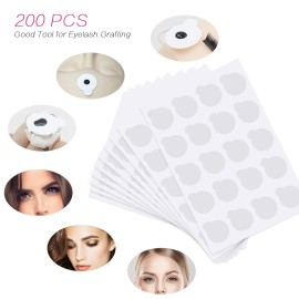200 Pcs Eyelash Extension Adhesive Glue Pallet Sticker Pads, Disposable Waterproof Adhesive Holder Pad and 1 Pcs Eyelash Extension Jade Stone 200 Pcs Eyelash Extension Adhesive Glue Pallet Sticker Pads, Disposable Waterproof Adhesive Holder Pad and 1 Pcs Eyelash Extension Jade Stone