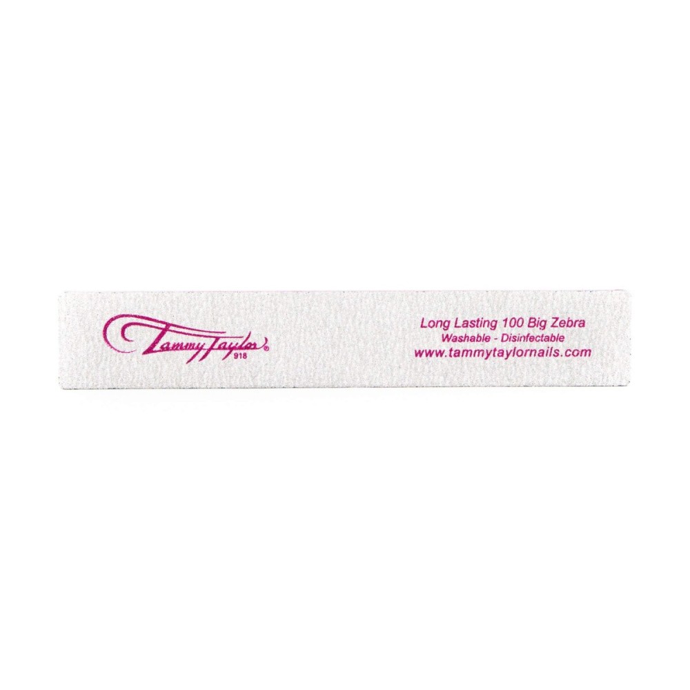 Tammy Taylor Long Lasting Zebra File 100g | Perfect for Shaping & Filing Rough, Bumpy Nails to a Smooth Finish (Big)