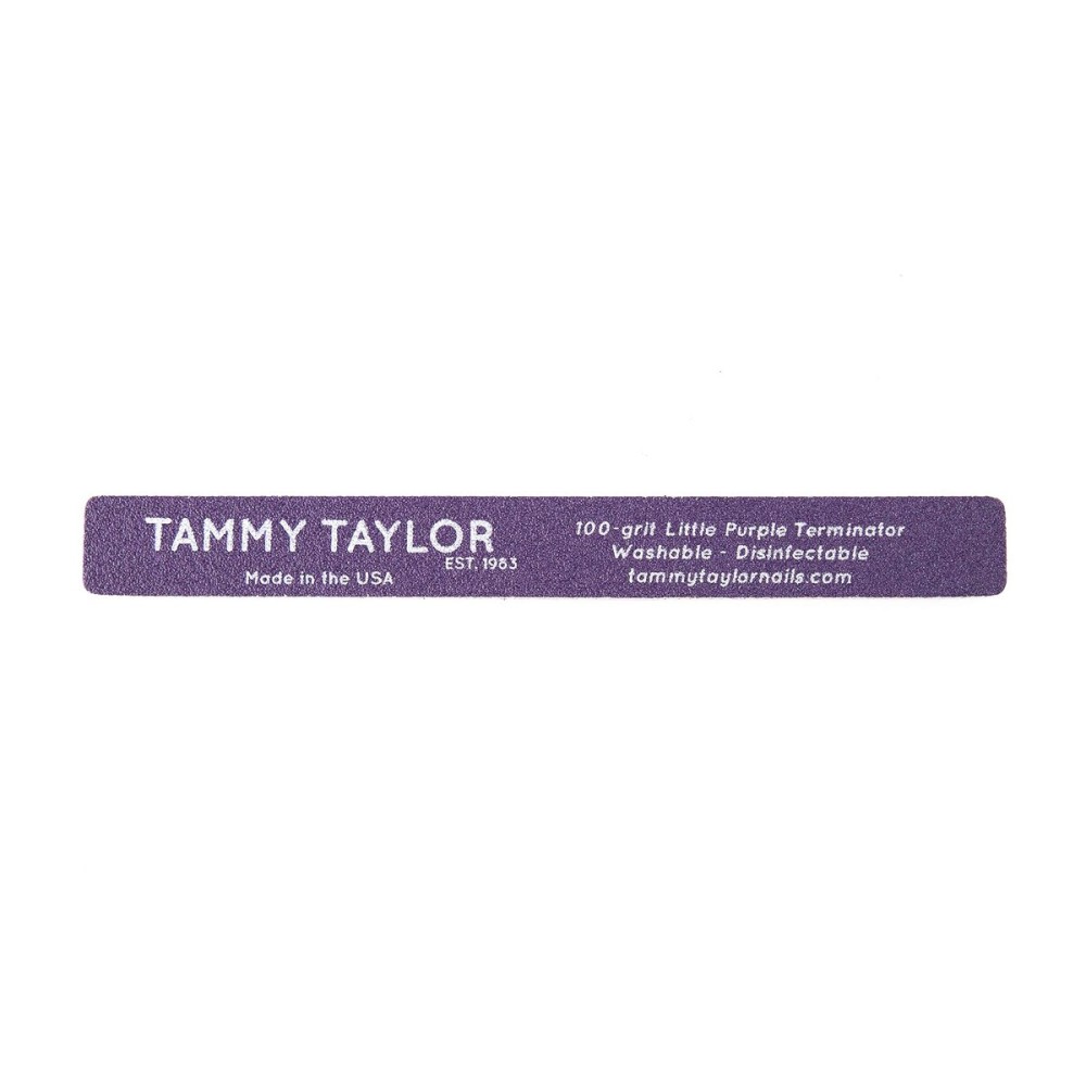 Tammy Taylor Long Lasting Purple Terminator 100g File | Remove Glitter, Gel & Acrylic with a Smooth Finish | Perfect for Etching and Shaping (Small)