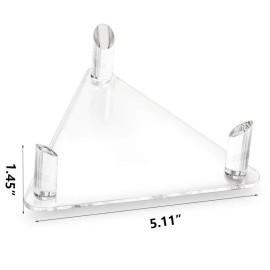 Tasybox Acrylic Ball Stand Holder, Sports Ball Storage Display Rack for Basketball Football Volleyball Soccer Rugby Balls 2 Pack Clear