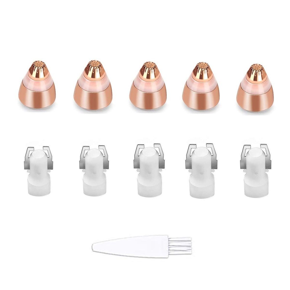 MXiiXM Eyebrow Hair Remover Replacement Heads for Women Painless Eyebrow Trimmer Blades, Perfect and Smooth, with Cleaning Brush, As Seen On TV, Rose Gold (5Pcs) MXiiXM Eyebrow Hair Remover Replacement Heads for Women Painless Eyebrow Trimmer Blades, Perfect and Smooth, with Cleaning Brush, As Seen On TV, Rose Gold (5Pcs)