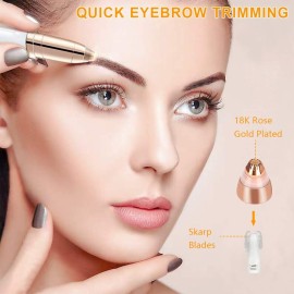 MXiiXM Eyebrow Hair Remover Replacement Heads for Women Painless Eyebrow Trimmer Blades, Perfect and Smooth, with Cleaning Brush, As Seen On TV, Rose Gold (5Pcs) MXiiXM Eyebrow Hair Remover Replacement Heads for Women Painless Eyebrow Trimmer Blades, Perfect and Smooth, with Cleaning Brush, As Seen On TV, Rose Gold (5Pcs)